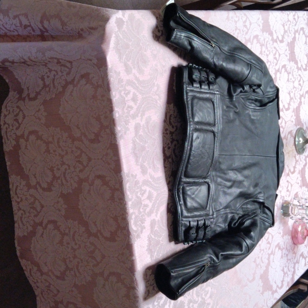 Thinsulate Leather Motorcycle Jacket - image 3